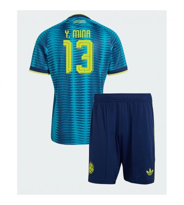 Colombia Yerry Mina #13 Udebanetrøje Børn VM 2026 Kortærmet (+ Korte bukser)
